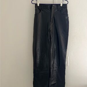 Abercrombie & Fitch Black Leather Pants